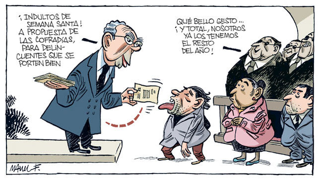 DE UNA LEY CONTRA EL INDULTO "NI HABLAR", DICE EL PP