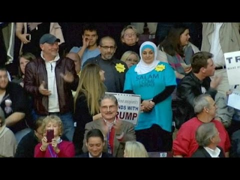 EXPULSADA DE UN MITIN DE TRUMP POR NO GESTICULAR... y por musulmana